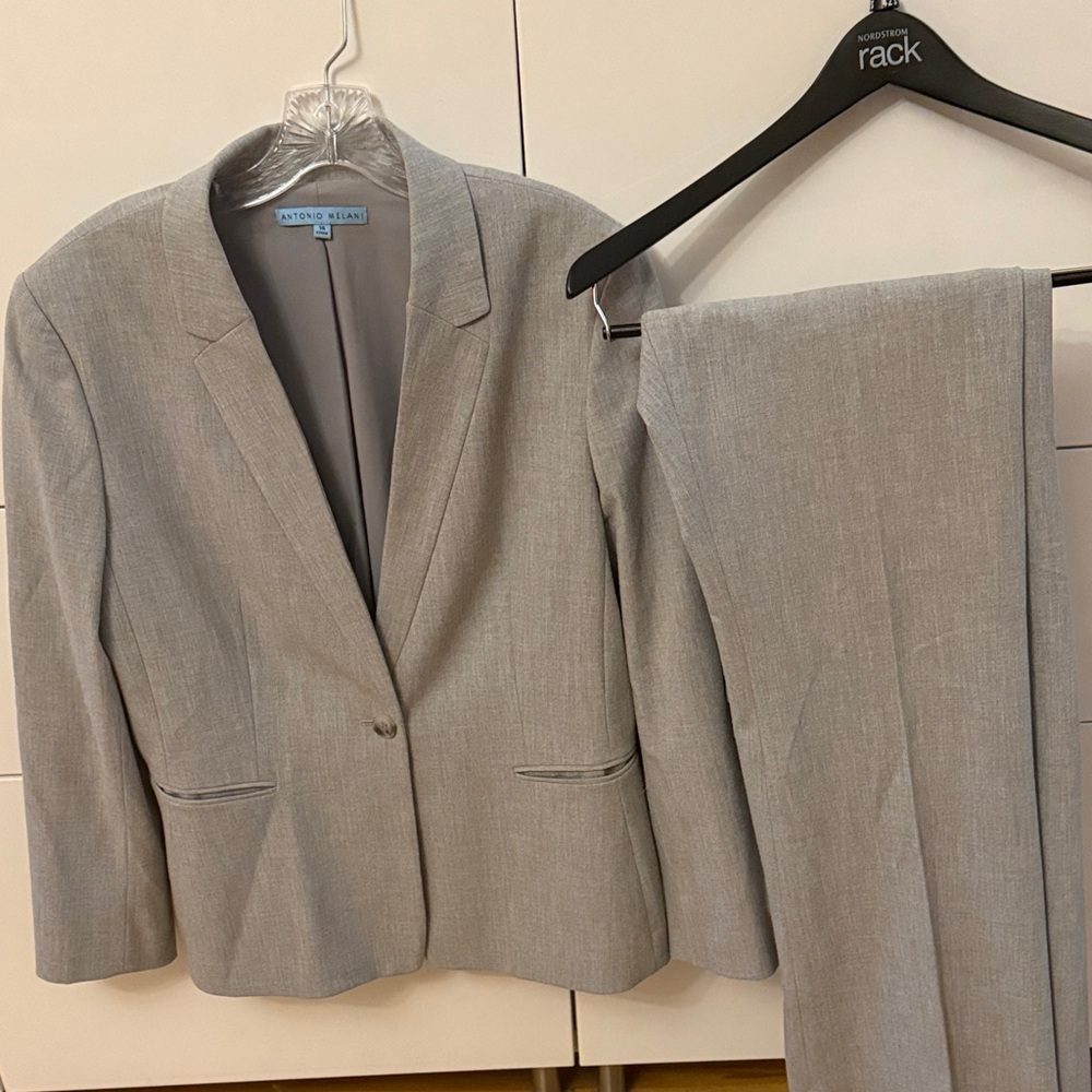 ANTONIO MELANI Light Gray Men's Suit